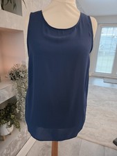 Women's Blue Loose Fit Vest