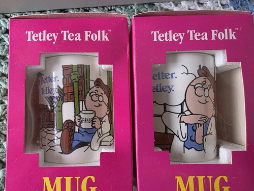 Vintage 1996 tetley tea - tetley, mugs.