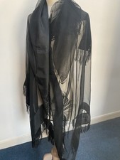 Victorian Black Fine Silk