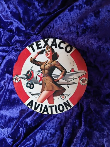 Vintage texaco aviation - texaco, girl