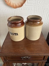 Two Large Vintage Stoneware
