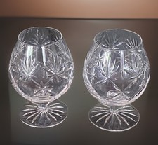 2 Vintage Cut Glass Brandy