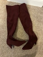 Next suede over the knee sock