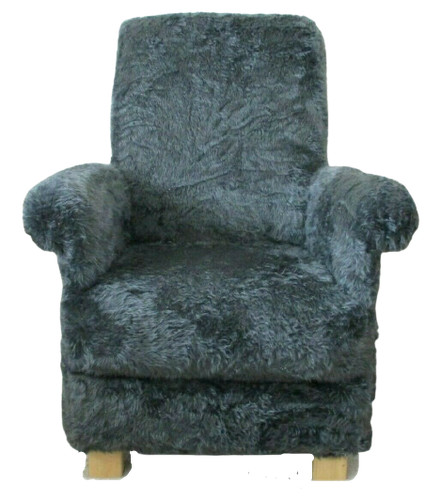 Faux fur fabric adult chair - fabric,