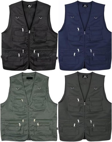 Mens utility vest sleeveless - utility,