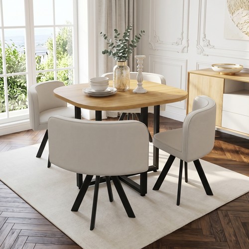Piece dining table and 4 - table,