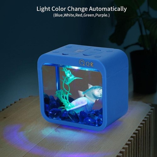 Transparent fish tank - transparent, led