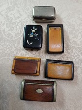 ANTIQUE SNUFF BOX'S & 1 VESTA