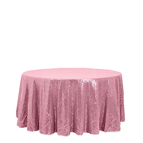 Pink sequined 120 - pink, 120"