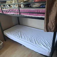 Metal Single Bunk Beds Siblings Twins Bedroom Furniture with Mattress Option