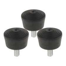 3x 1/4\" Screw Thread Rubber