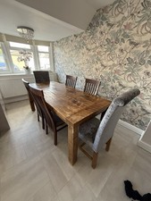 Solid Wooden Table And Chairs