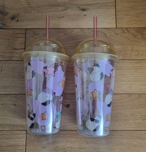Clear plastic 500ml tumblers - 2,