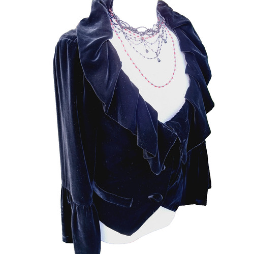 Bnwt gothic black velvet silk - bnwt,