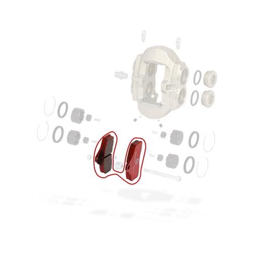 Otk brake pad pair front - otk,