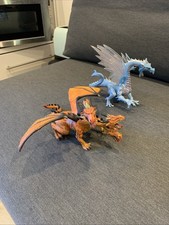 2 X Dragon Figures- Ice