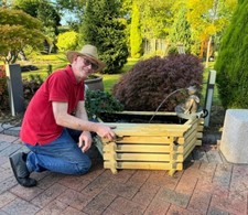 NORLOG 25 GALLON RAISED WOODEN