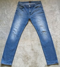 Superb Lee Rider Slim Fit Stretch Denim Jeans. 34W x 32L. (T3134)