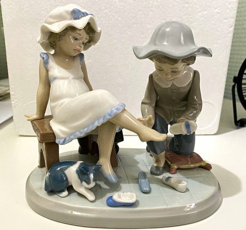 Lladró porcelain children - porcelain,