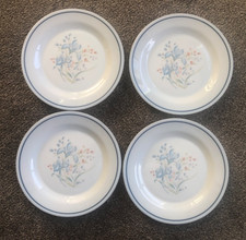 4x Pyrex Blue Iris Side Plates
