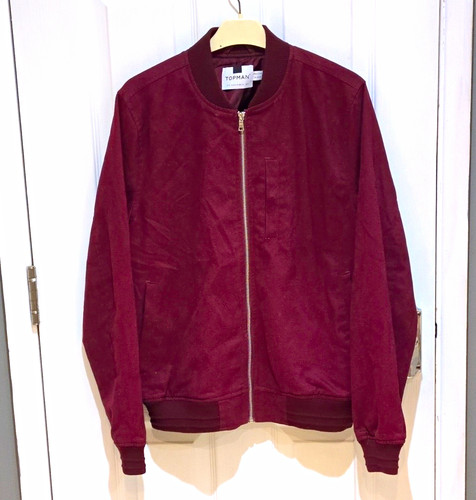 Topman mens burgundy cotton - topman,
