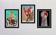 Set of 3 Vintage Pin Up Girl