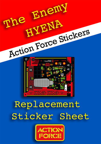 Vintage action force hyena - action,