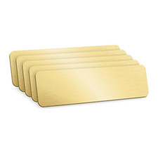 Blank Name Badges - Gold