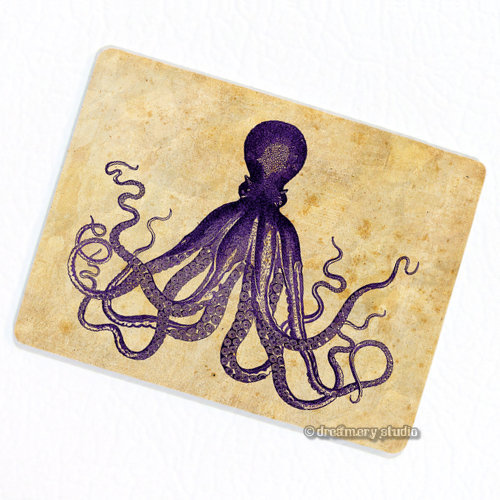 Purple octopus fridge - purple,