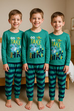 EX STORE Boys Character Pyjamas set pants Kids Pjs Nightwear Cotton Long Sleeve