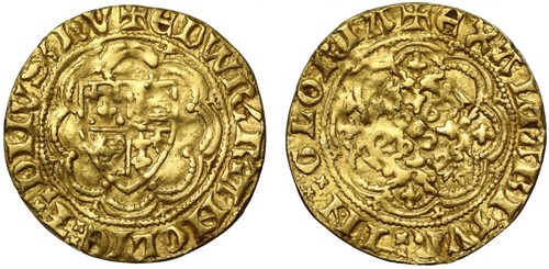 Edward iii quarter noble - edward,