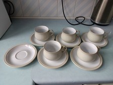 denby linen coffee cups And Saucers