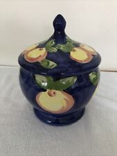 Vintage Hand Painted Ceramic Pod Lidded
