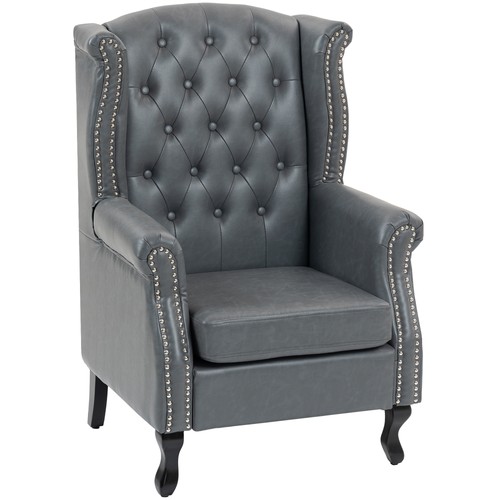 Homcom chesterfield style wing - homcom, chesterfield-style
