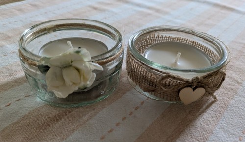 Decorated tealight holders - 2,