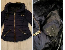 Zara Quilted Coat Size S