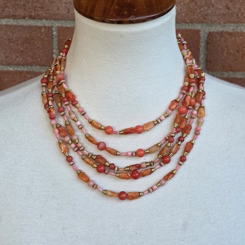 Acrylic beaded multi strand - beaded,