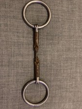 Bomber french link loose ring sweet iron bit 5.5"