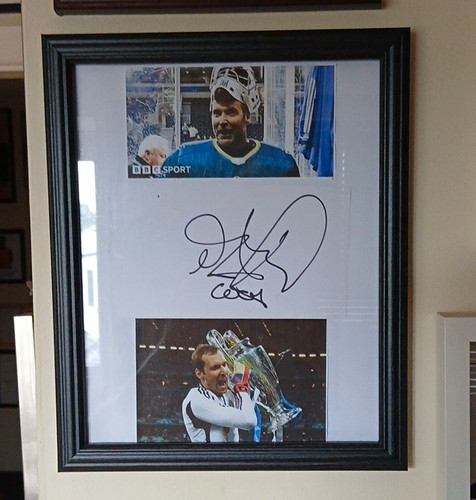 Framed signed photo - signed,