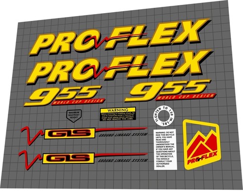 1995 proflex 955 decal set - proflex,