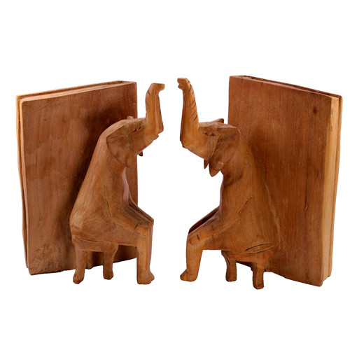 Elephant bookends - elephant,