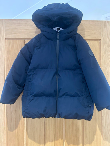 Zara navy hooded padded - navy, puffer