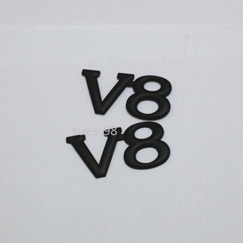 Matte black metal badge - black,