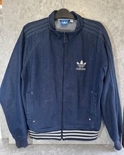 Adidas Originals Adicolor Denim Firebird Track Top Size Large
