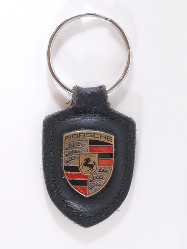 Vintage porsche crest leather - vintage,