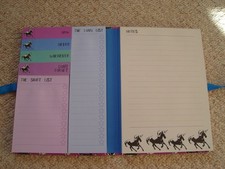 VGC Paperchase multi list book- purple unicorns- 19x14x2cm