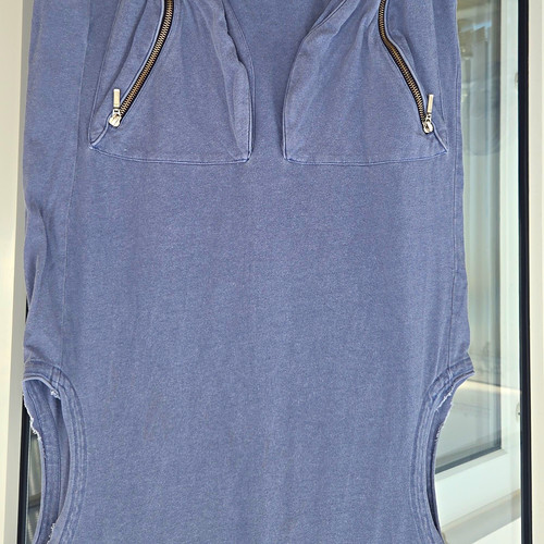 Theo blue shirt dress round - blue,