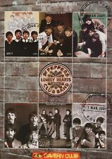 THE BEATLES JOHN LENNON PAUL MCCARTNEY CAVERN CLUB CTO STAMP SHEETLET (NL208)