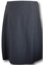 Traditional Grey Invert Pleat School Uniform Skirt Various Waist & Length Sizes