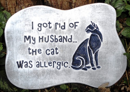 Cat plaque mold - , garden